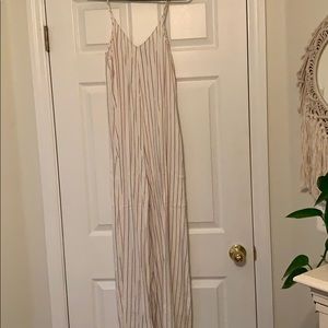 Zara wide leg flowy jumpsuit